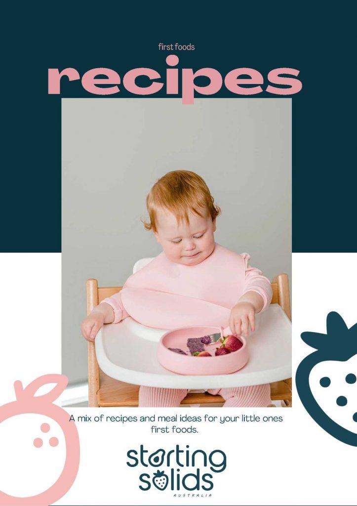 First Foods Recipe Book for babies starting solid foods by Starting Solids Australia