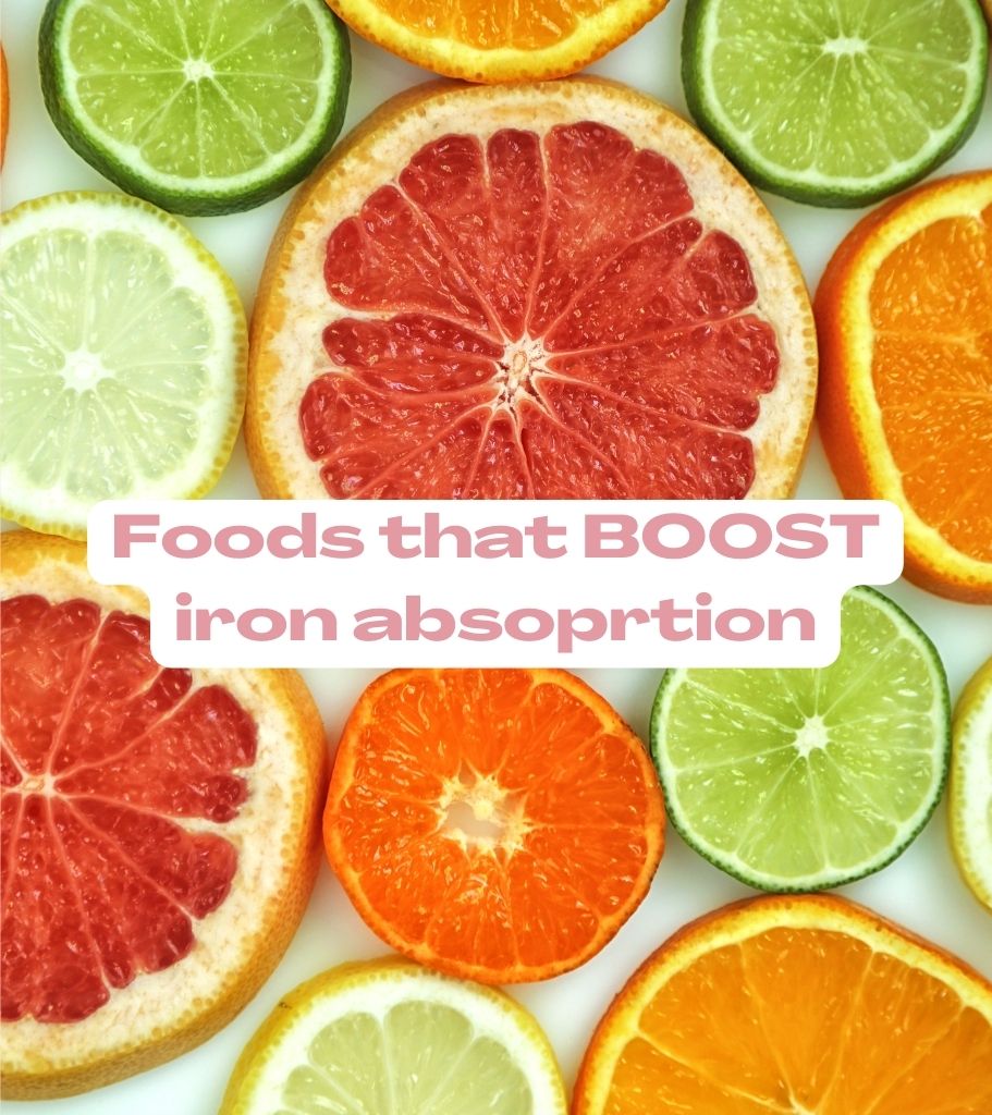 image of citrus fruit that boost iron absorption by Starting Solids Australia