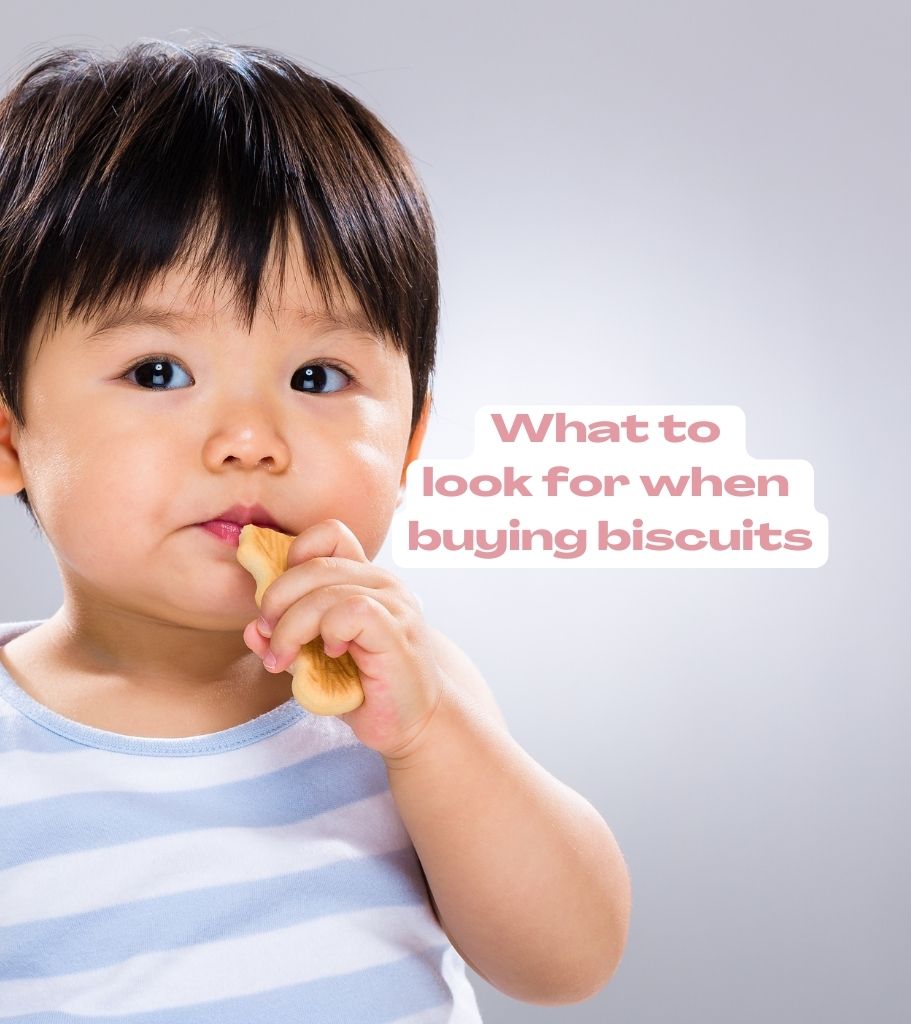 image of a toddler eating a biscuit by Starting Solids Australia