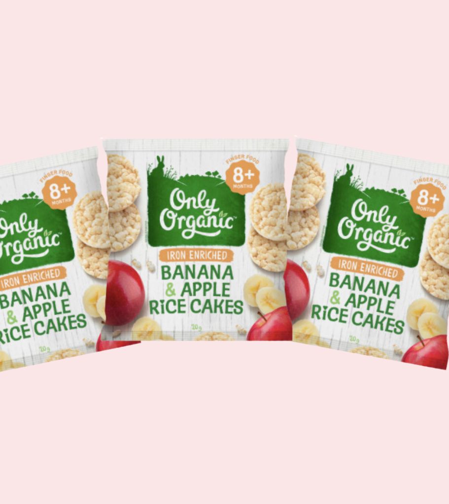 image of Only Organic Banana and Apple Rice Cakes for review by Starting Solids Australia