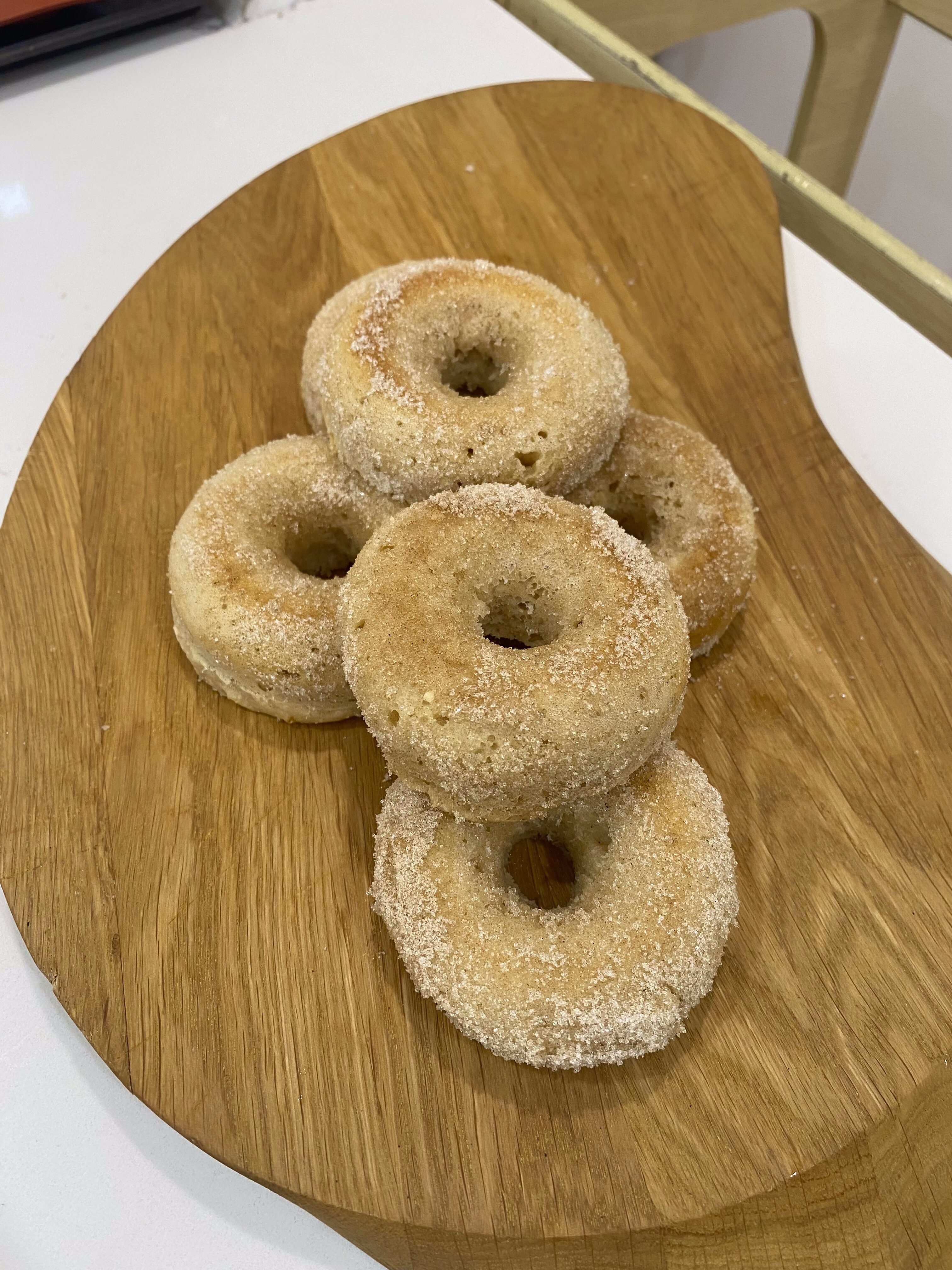 Baked apple and cinnamon doughnuts by Starting Solids Australia