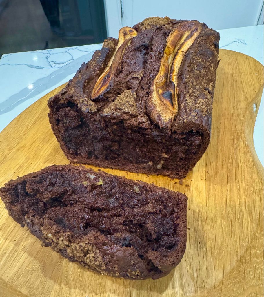 Lunch box snack recipe chocolate banana bread by Starting Solids Australia