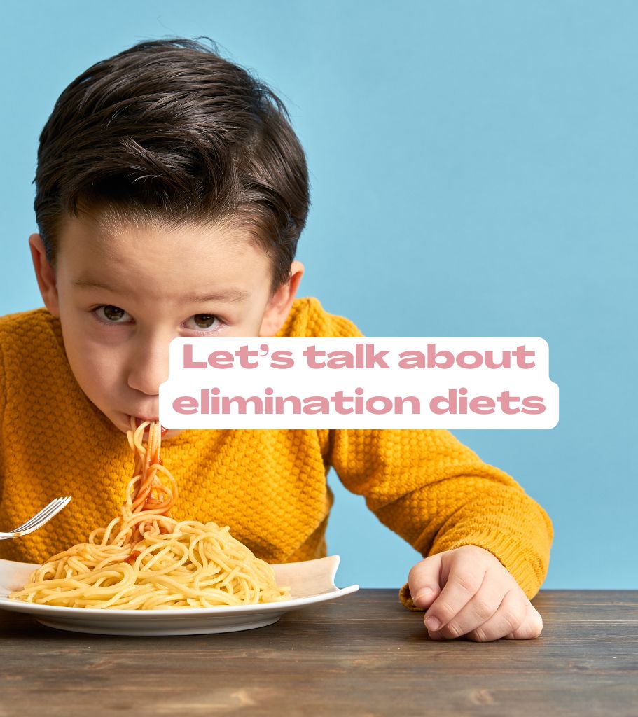 image of child eating pasta by Starting Solids Australia