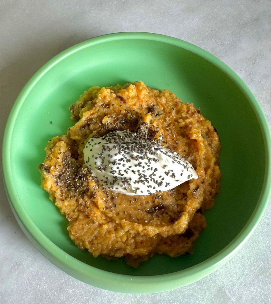 Carrot Cake Breakfast Polenta Recipe by Starting Solids Australia