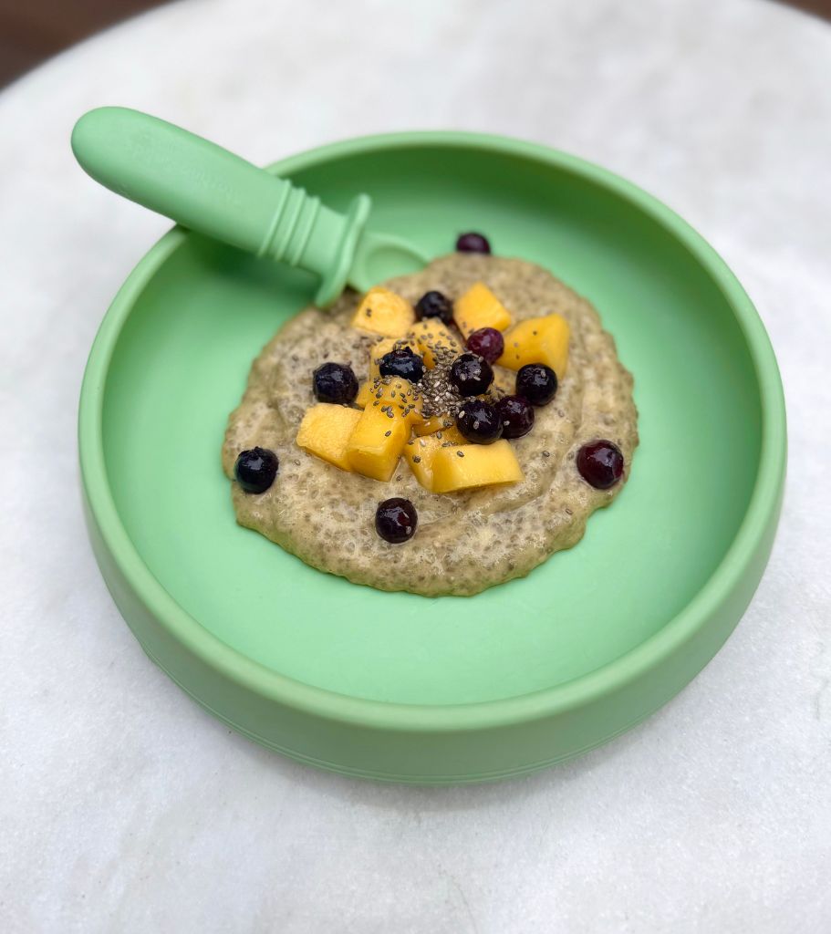 Banana and Mango Chia Pudding Recipe By Starting Solids Australia