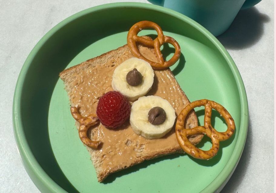 Rudolph the reindeer toast by Starting Solids Australia