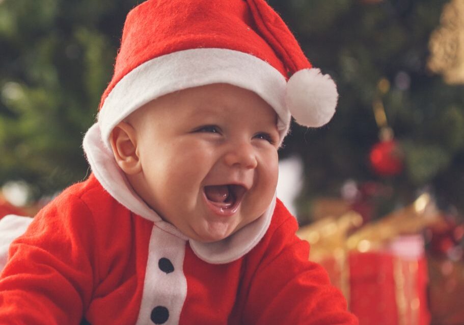 Baby at Christmas by Starting Solids Australia