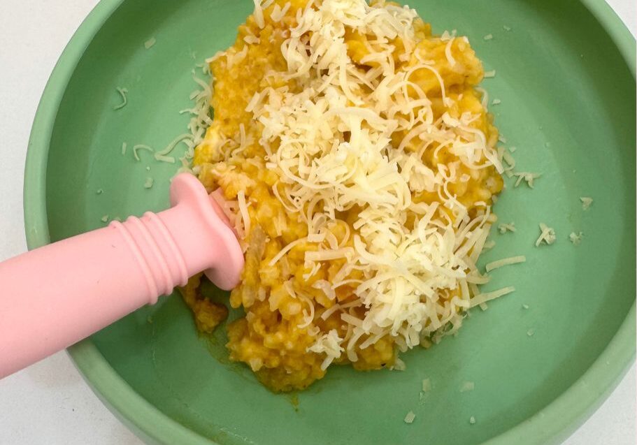 Baby friendly creamy roast pumpkin risotto recipe by Starting Solids Australia