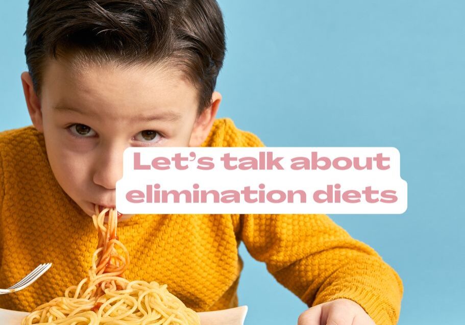 image of child eating pasta by Starting Solids Australia