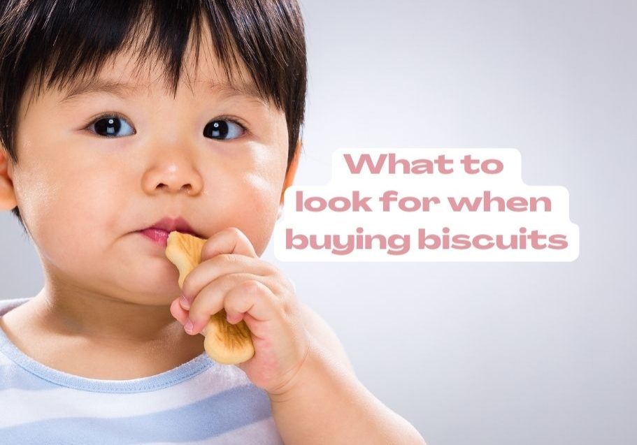 image of a toddler eating a biscuit by Starting Solids Australia