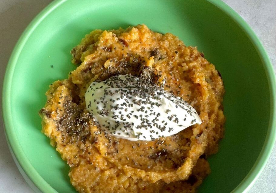 Carrot Cake Breakfast Polenta Recipe by Starting Solids Australia