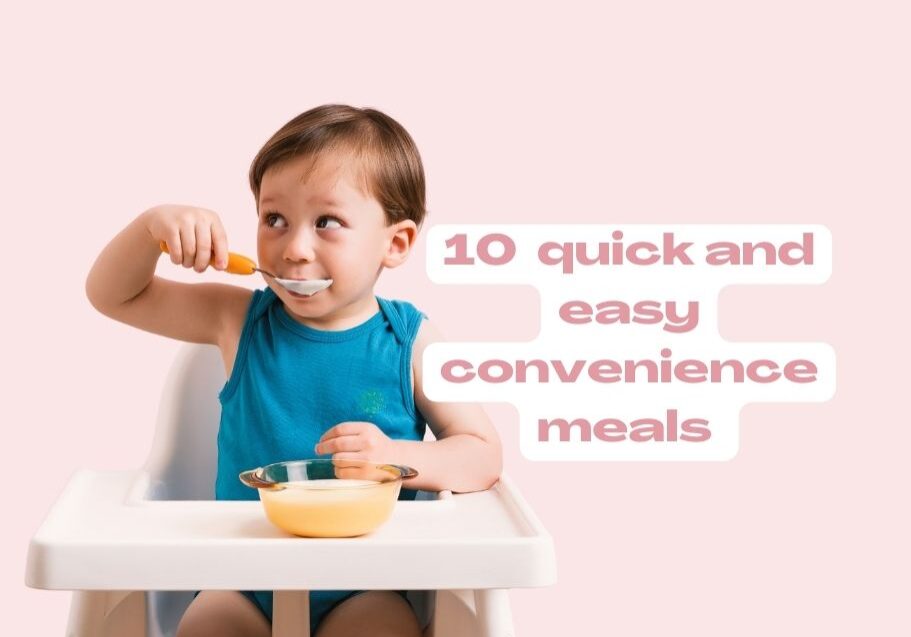 image of infant eating convenience meal by Starting Solids Australia